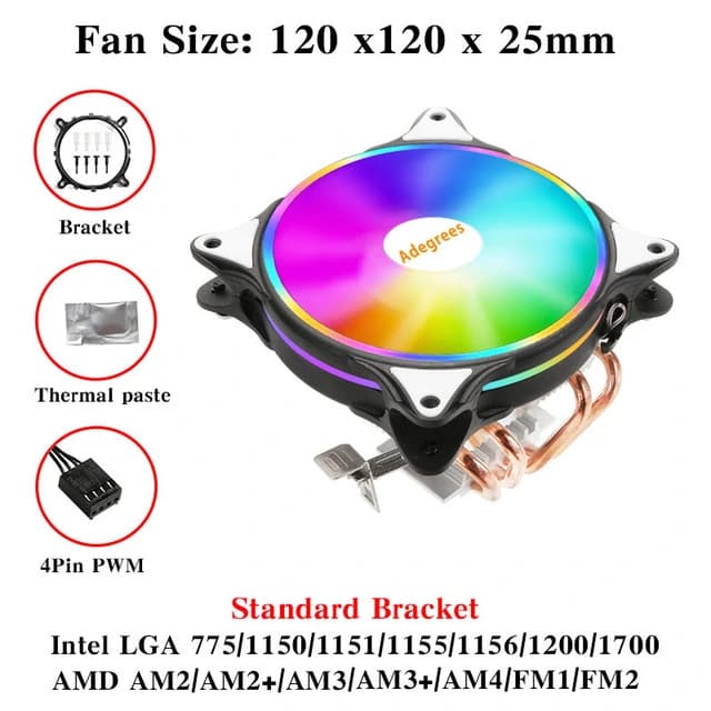 AMD 1155/1150/1151 (12CM FAN) ADEGREES
