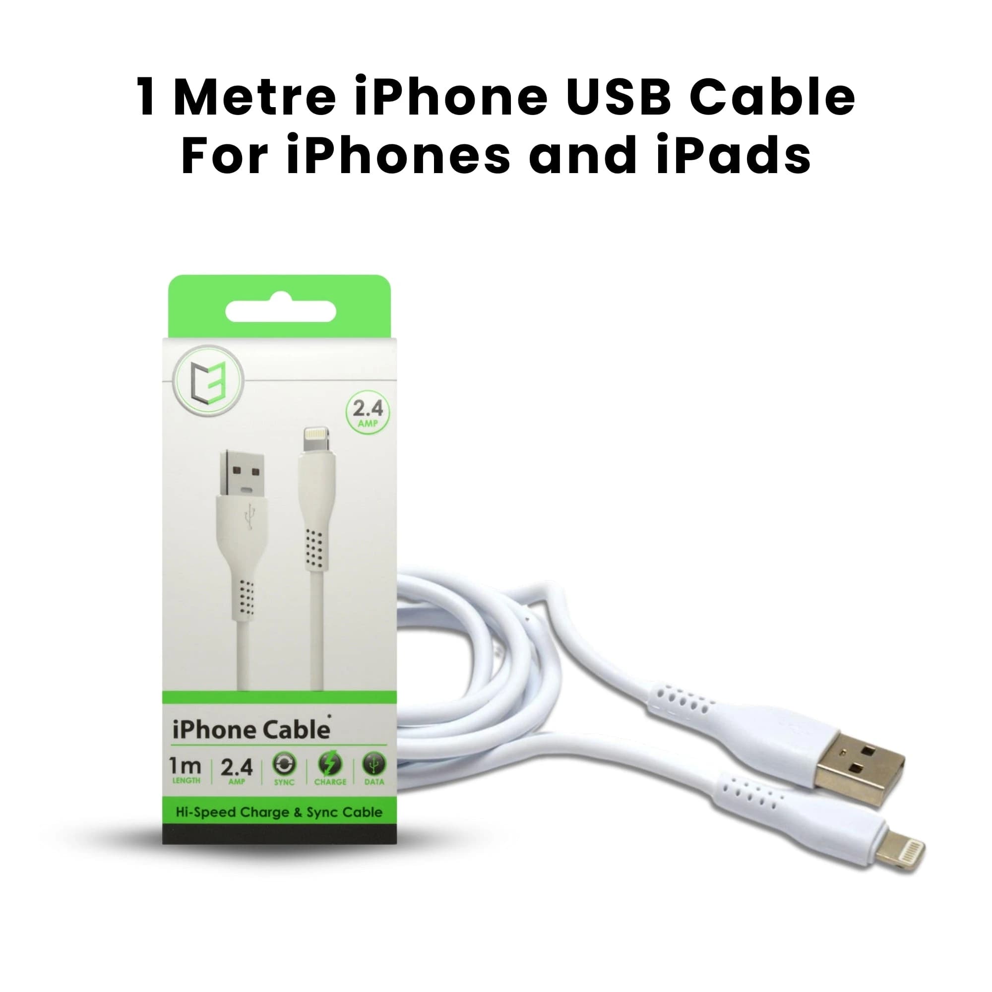 I PHONE DATA CABLE (TUBE-PACKED)