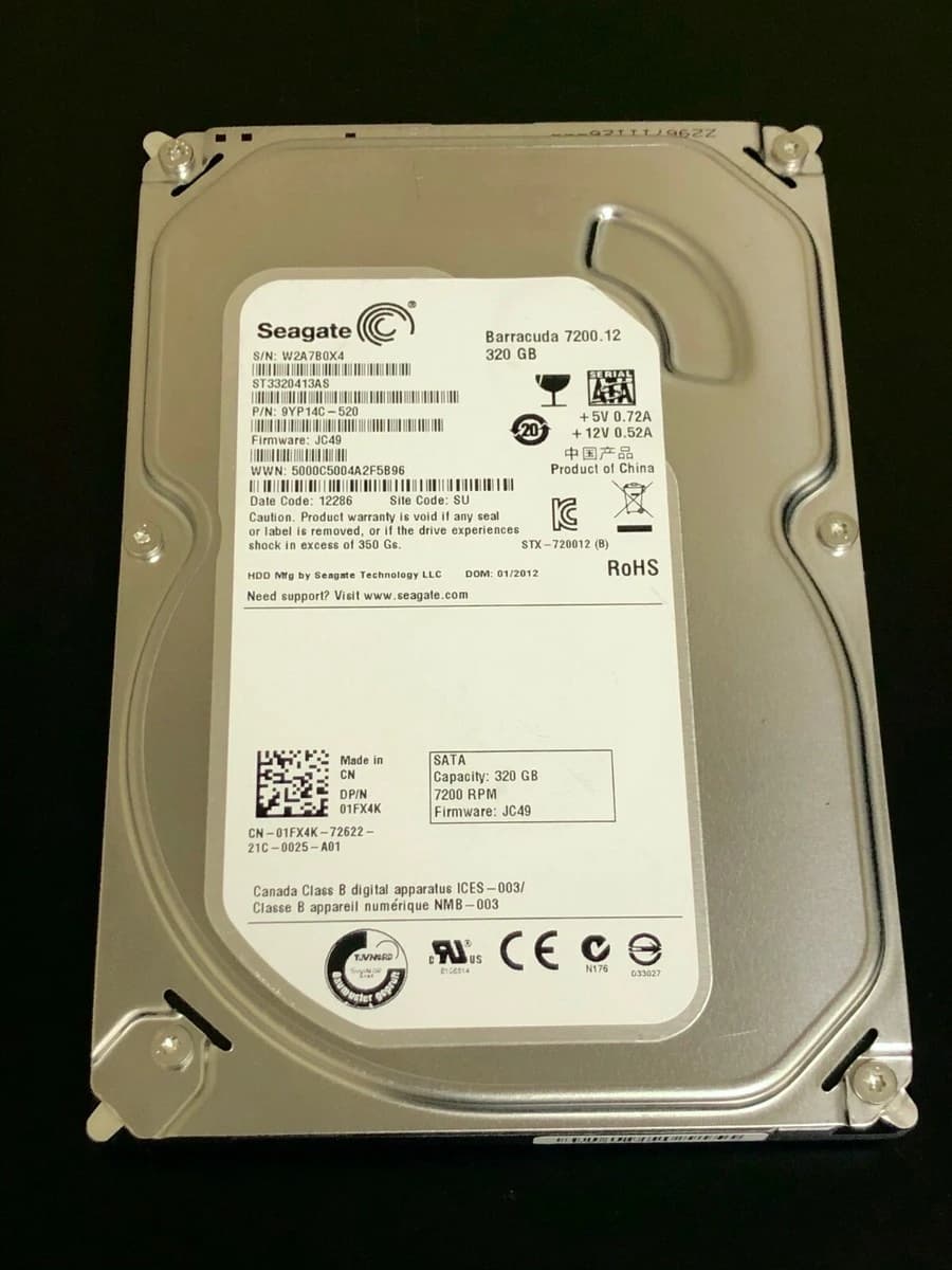 Laptop Hard Drive - 320 GB