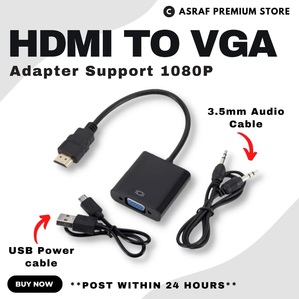 HDMI TO VGA CONVERTER (with sound)