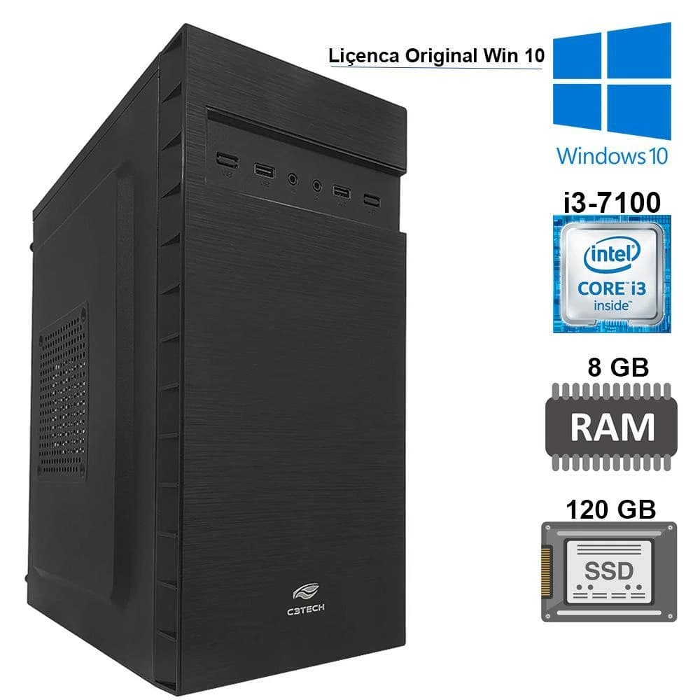 Used PC i3-7100 / 8GB DDR4 / 1TB SATA HDD