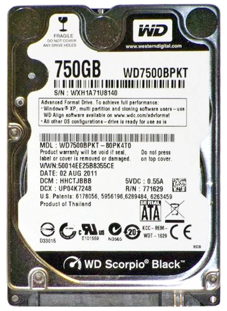 PC Hard Drive - 750 GB