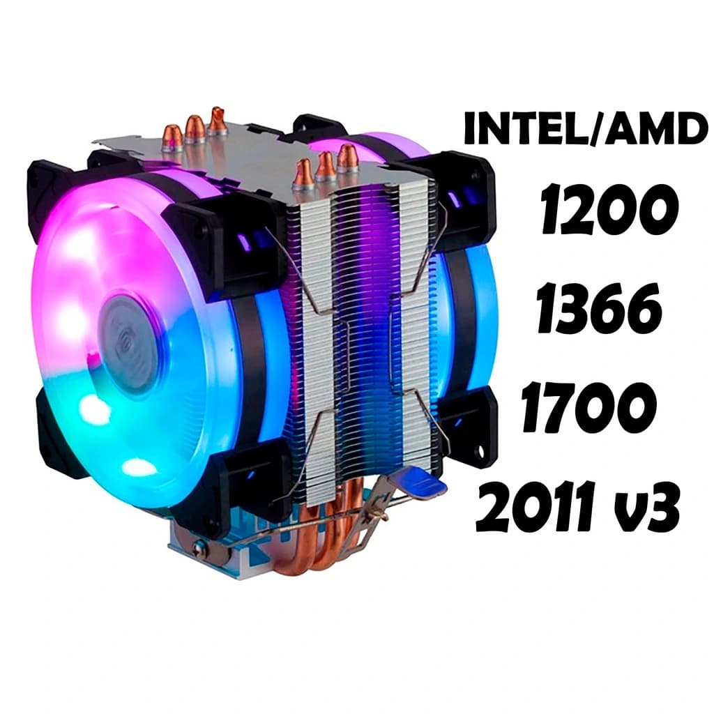 AMD 1155/1150/1151/1366/2011 (DUAL 12CM FAN) ARGB