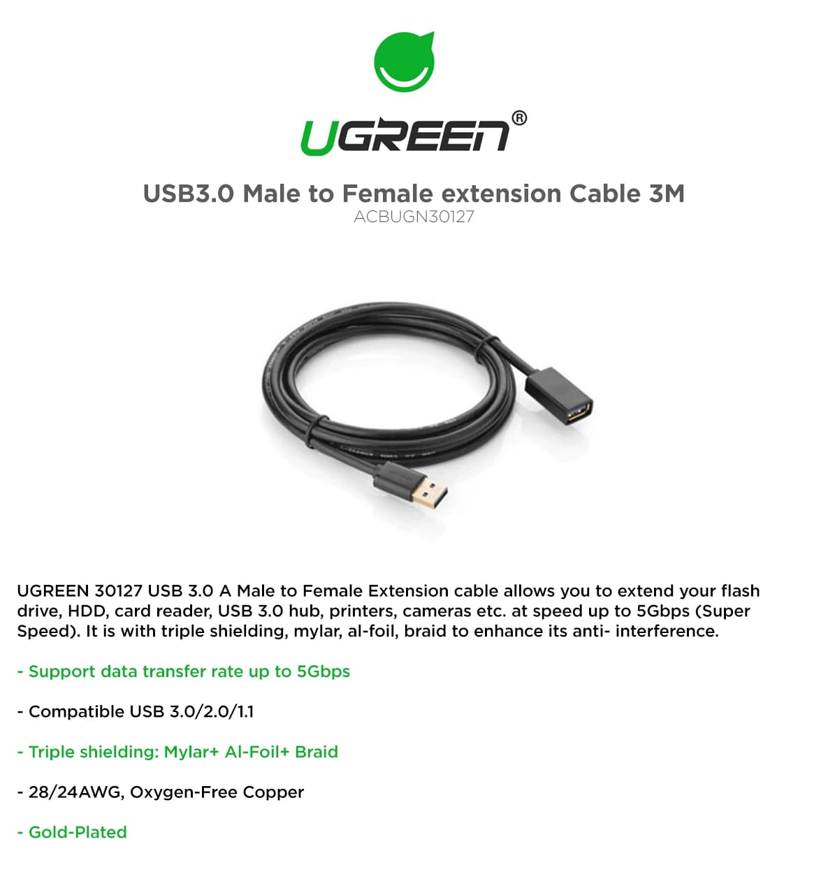 USB 3.0M EXTENTION / PRINTER CABLE